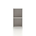 thumbnail image 6 of Join Stackable 2-Cube Wood Taupe Grey Bookcase, 6 of 7