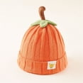 thumbnail image 2 of Baby Boy Girl Cute Pumpkin Thick Knit Hat Warm Beanie Cap for Infant Kids Toddler Fall Winter Halloween Thanksgaving Hat, 2 of 6
