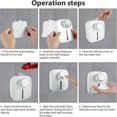 thumbnail image 5 of Dispensador automático de jabón montado en la pared, dispensador de desinfectante de manos sin contacto, unidad de temperatura digital, impermeable, sensor inteligente, dispensador de espuma USB, 5 of 5
