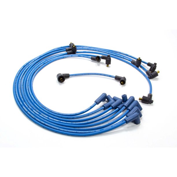 Moroso Blue Max Spark Plug Wire Set Spiral Core 8 mm Blue SBC P/N 72500