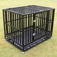 thumbnail image 2 of Heavy Duty Dog Crate with Tray, Black, X-Large, 48"L, 2 of 6