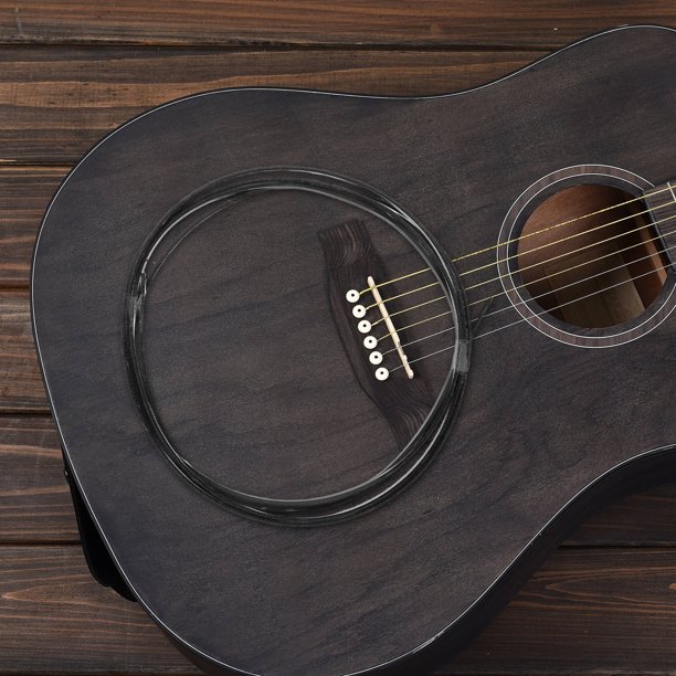 HEALEEP Tira De Borde Plástico Para Guitarra Acústica Sonido Y Ofrece Acabado Elegante Negro