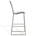 thumbnail image 6 of SAFAVIEH Couture Bryant Square Mid Back Bar Stool, Smoke Grey/Gunmetal, 6 of 13