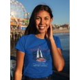 thumbnail image 2 of Racer Of The Sea Shaped T-Shirt Women -Image by Shutterstock, Female 3X-Large, 2 of 4