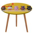 thumbnail image 1 of Bearbrick-theme Fitted Round Tablecloths Elastic Edged Table Covers Waterproof Table Cloth for Kitchen Holiday Party Tables Decor 150cm, 1 of 6