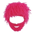 thumbnail image 2 of amagogo Knitted Hat Beard Hat Headgear Comfortable Winter Cold Cap Knit Bearded Hats Cap Rose, 2 of 9