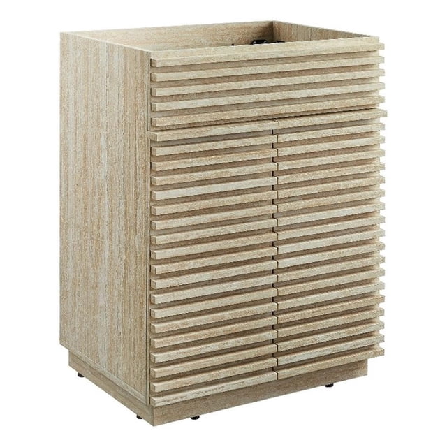 Pemberly Row Bathroom Vanity Cabinet (Sink Not Included) in Travertine