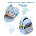 thumbnail image 4 of Mochila KIDNUO para niñas, portátil escolar de 15.6 pulgadas, azul, 4 of 7