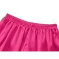thumbnail image 6 of Beezizac Satin Pajamas for Girls - Neon Pink Cute Silky Summer Shorts Soft PJ Set Size 14, 6 of 7