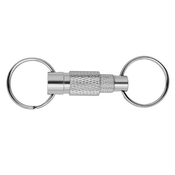 ZPAQI Detachable Split Keyring Keychains Quick Release Pull-ApartDouble Key Chain