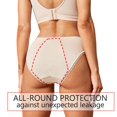 thumbnail image 2 of Taesha Women's Bamboo Period Underwear Heavy Flow Breathable High Waist Leakproof Briefs, 5-Pack, 2 of 16