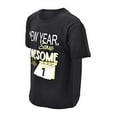 thumbnail image 2 of Unique Baby Boys New Year, Same Awesome Dude T-Shirt (8Y, Black), 2 of 5