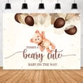 thumbnail image 1 of Baby On The Way Ours Ballon Toile de Fond pour Baby Shower, 1 of 4