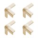 thumbnail image 2 of Juego de protectores de esquinas con bordes suaves, material de PVC, color beige, 3 formas para seguridad de muebles y hogar, adhesivo sin perforación, 4 piezas., 2 of 6