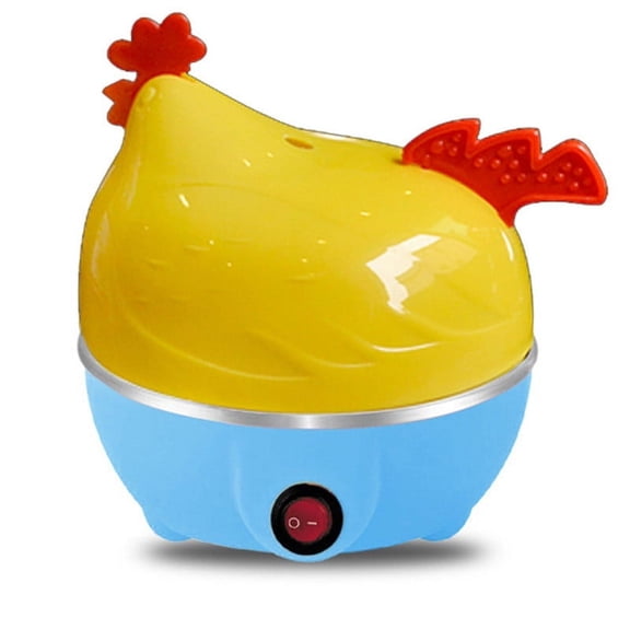 Tunhigl Electric Chicken Egg Steamer 7-Egg Capacity Steam Machine for Household Hard-Boiled Poached Eggs Breakfast Meal Prep Blue