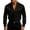 Black, variant on Men Long Sleeve Satin Wrap Cross V Neck Dress Shirt Lapel Shawl Collar Slim Wrinkle Resistant Formal Wedding Night Out Party Long Sleeve Blouse Black L