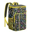 thumbnail image 1 of Modern Insulated Backpack Cooler 20L - Soft Cooler Bag for Camping & Beach - Artistic Colorful Abstract Design with Multiple Pockets, 1 of 3