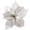 Silver, variant on 10 Pack Glitter Poinsettia Flowers – Gold Christmas Tree Ornaments for Xmas Decor, Wreaths & Garland – Festive Holiday Wedding & Navidad Decorations for Home & Party