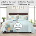 thumbnail image 3 of Mainstays All in One Lightweight Quilt Set and Sheet Set -7 Piece, Queen, Patchwork, 3 of 13