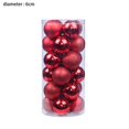thumbnail image 2 of 24 piezas de adornos de bolas de Navidad irrompibles de 6 cm para decoración de fiesta de cumpleaños de boda de árbol de Navidad, 2 of 5