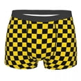 thumbnail image 3 of Novelty Popular Fashion Checkered Plaid Geometric Pattern Boxers Shorts Panties Men's Underpants Comfortable Briefs Underwear, 3 of 7