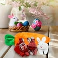 thumbnail image 3 of Dopebox Easter Hide-and-Seek Bunnies in Carrot Pouch, Three Bunnies in a Carrot Purse, Easter Carrot Plush Toy, Rabbit Doll Toy 3 Bunnies in Carrot, Easter Doll Zipper Purse, Easter Birthday Gifts (B), 3 of 7