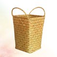 thumbnail image 6 of CRILSTYLEO Wicker Basket Rattan Braided Basket Yellow 1Pcs, 6 of 8
