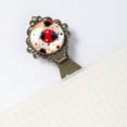 thumbnail image 5 of Coccinella septempunctata Elegant Copper-Colored Lace Bookmarks for Book Lovers - Set of 2 Stainless Steel Book Markers, 5 of 5