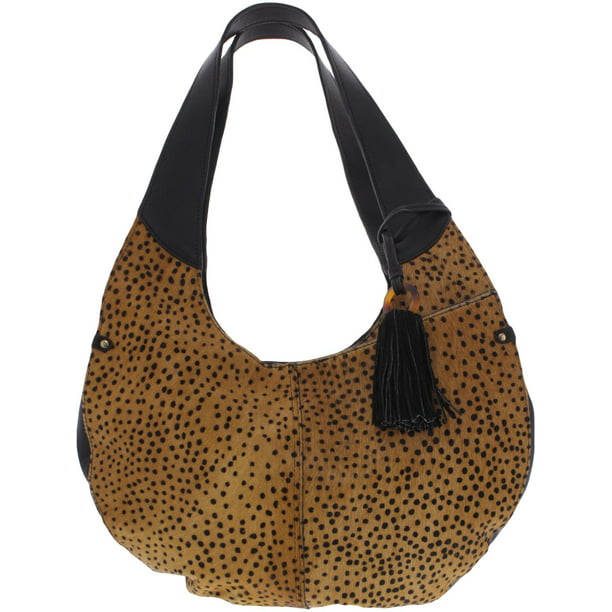 Tera Leather Fringe Tote Handbag Tan, Lucky Brand Leather Shoulder Bag