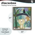 thumbnail image 4 of Stupell Industries Bohemian Jungle Cheetah & Toucan Brown Floating Frame Canvas Art, 25 x 31, by Carla Daly, 4 of 8