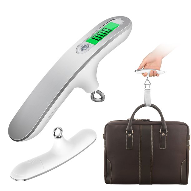 EEEkit Portable Digital Luggage Scale, LCD Display Travel Scale Suitcase Scale with Hook, 110Lbs