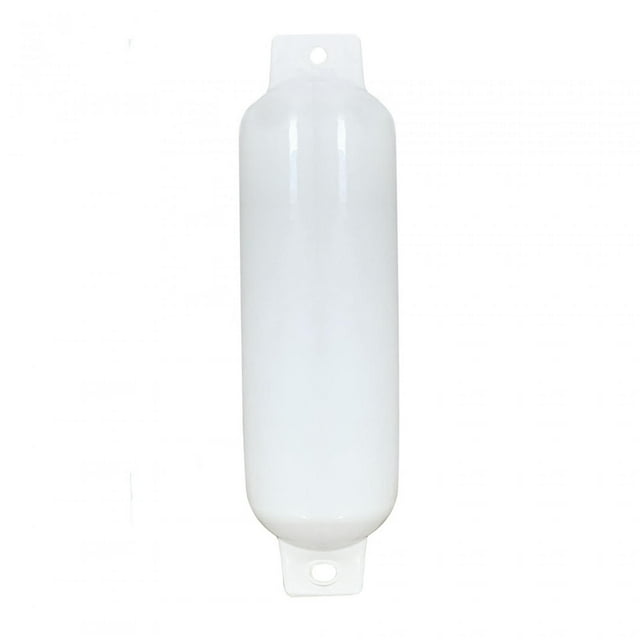 koolsoo Boat Dock Bumper Durable Oval Shape Twin Eyelet PVC Material Accessories 16.5x60cm White