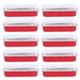 thumbnail image 1 of 10pcs 200ml Rectangular Aluminum Foil Baking Boxes Disposable Dessert Mold Baking Pans Bakeware (Red), 1 of 3
