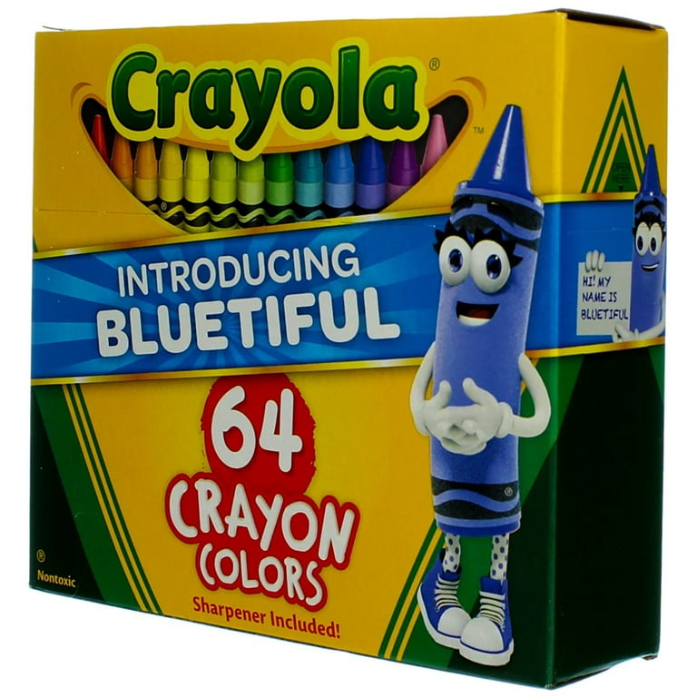  Crayola Crayons, Crayon Box with Sharpener, 64 ct : Toys & Games