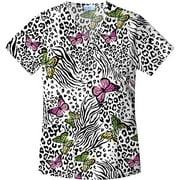 Wild Whimsy Mock Wrap Top