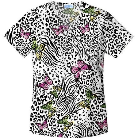 Wild Whimsy Mock Wrap Top