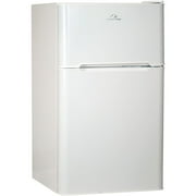 Commercial Cool CCRD32W Compact Double Door Refrigerator with True Freezer, 3.2 Cu. Ft. Mini Fridge, White