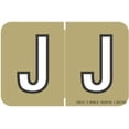 thumbnail image 1 of - file folder labels, bet letter j, barkley/sycom fabkm - bxam series compatible stickers, gold, 1" x 1-1/2", 500/roll, 1 of 2
