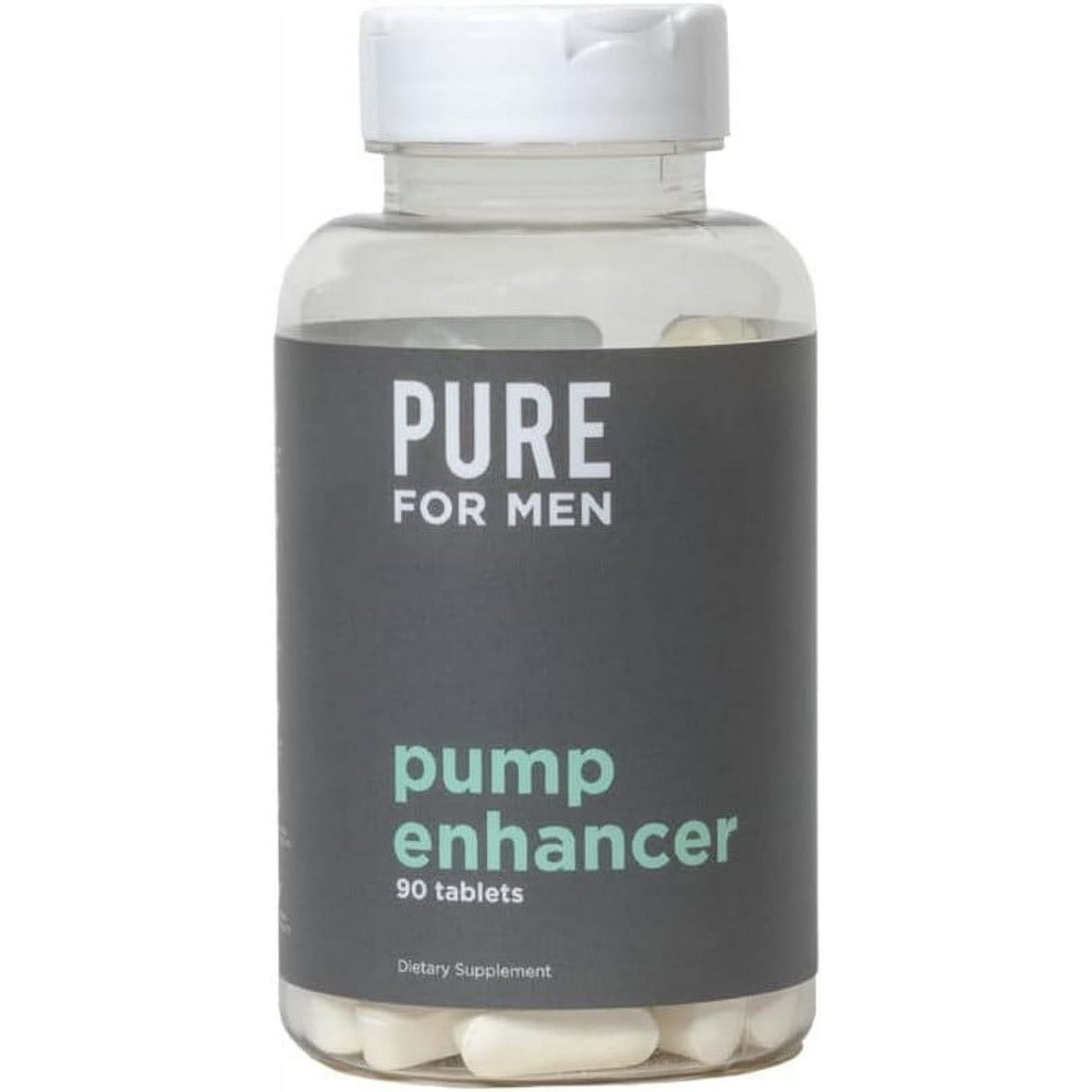 Pure for Men Pump Enhancer | Pre Workout Supplement for Muscle Pump, Stamina and Increased Blood Flow | Nitric Oxide Booster with L-Arginine & L-Citrulline | Focus and Energy Support | 90 Count