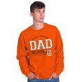 thumbnail image 3 of Fathers Day World's Greatest Dad No 1 Men's Big & Tall Crewneck Sweatshirt Brisco Brands 3X, 3 of 4