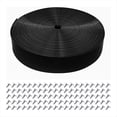 thumbnail image 1 of Kit de Reparación de Correas de Vinilo para Sillas de Patio, 5 cm de y 6 M de . Incluye 20 Remaches para Tumbonas, Color Negro., 1 of 5