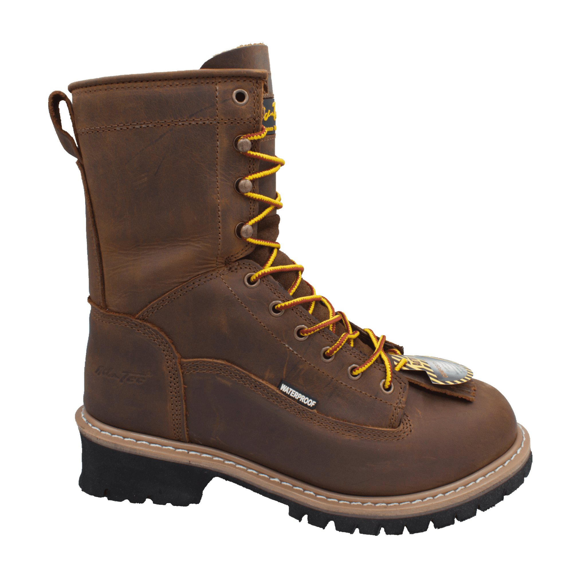 1020 Men's 8" Safety Toe Waterproof Logger Brown
