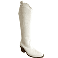 thumbnail image 1 of BOTAS DE MUJER COWBOY DECORADA MALABIS BOT-1017 BLANCAS CON ICONICOS BORDADOS, 1 of 5