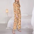 thumbnail image 2 of Bingfone Womens Pajama Sets Funny Sushi Print,Long Sleeve Loungewear Pajamas Set-Large, 2 of 8