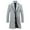 Gray, variant on Trench Coat Qiggri Man Fashion Long Sleeve Leisure Outerwear Long Coat Jackets Casual Outwear