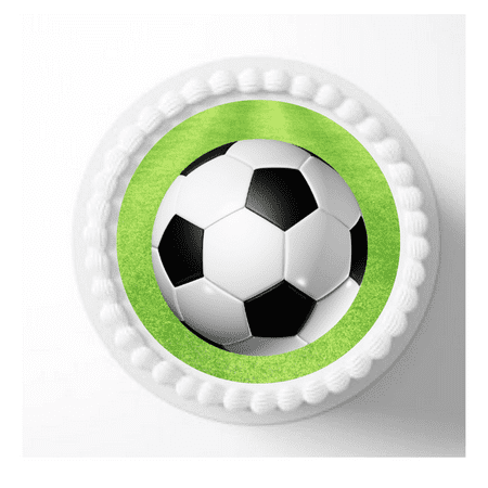 Soccer Edible Photo Image Cake Decoration 7.5inch Round