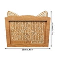 thumbnail image 2 of Caja de almacenamiento de banco retro de madera con números graduados, 2 of 2