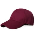 thumbnail image 1 of Men Women Multiple Colour Baseball Cap Peaked Cap Solid Color Adjustable Unisex Spring Summer Dad Hat Shade Sport Baseball Cap,Red wine,Adjustable, 1 of 7