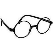Cp Usa Black Plastic Frame Round Wizard Dark Lord Glasses One Size Fits Most (Plastic Lenses)