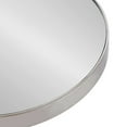 thumbnail image 3 of Kate and Laurel Hescott Modern Mirrored Drink Table, 10 x 10 x 24, White Marble and Silver, Glam Round Accent Table with Premium Marble Base and Mirror Tabletop, 3 of 6